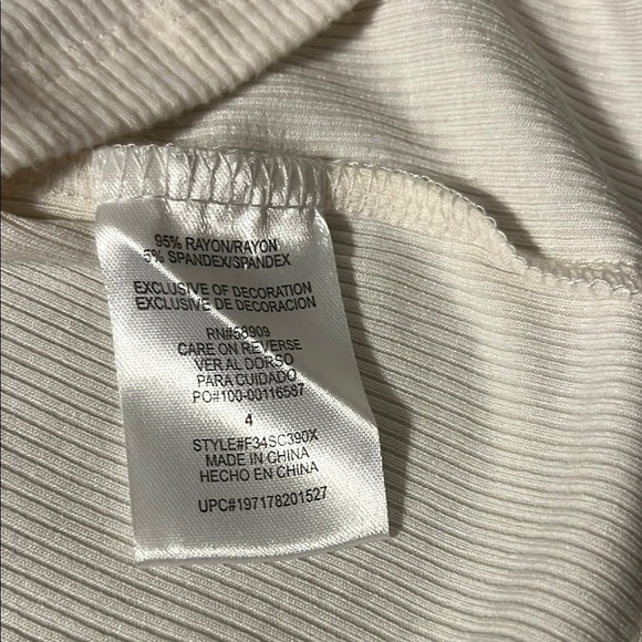 Copper Key Ivory Ribbed Knit Top - Picture 7 of 8